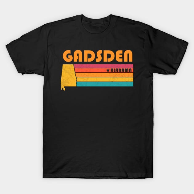 Gadsden Alabama Vintage Distressed Souvenir T-Shirt by NickDezArts